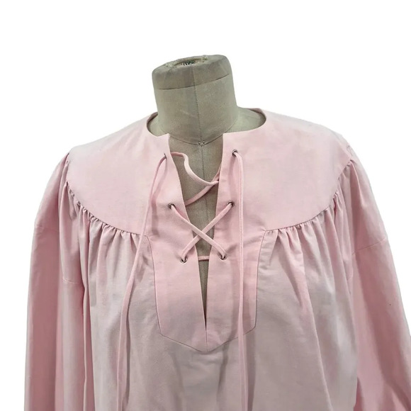 Rachel‎ Comey Maquette Dress in Pink Long Sleeve Lace-Up Size 2 - Picture 4 of 15
